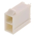 Molex Mini-Fit Jr. Series Straight Through Hole Shrouded PCB Header 2 Contacts 4.2mm Pitch 2 Row 600V 9A 39-28-8020