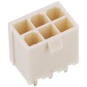 Molex Mini-Fit Jr Series Straight Through Hole PCB Header 6 Contacts 4.2 mm Pitch 2 Row Shrouded 39-28-8060