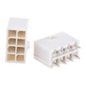 Molex Mini-Fit Jr Series Straight Through Hole PCB Header 8 Contacts 4.2 mm Pitch 2 Row Shrouded 39-28-8080
