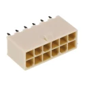 Molex Mini-Fit Jr Series Straight Through Hole PCB Header, 12 Contact, 4.2 mm Pitch, 2 Row, Shrouded 39-28-8120