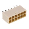 Molex Mini-Fit Jr Series Straight Through Hole PCB Header, 12 Contact, 4.2 mm Pitch, 2 Row, Shrouded 39-28-8120