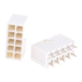 Molex Mini-Fit Jr Series Straight Through Hole PCB Header 10 Contacts 4.2 mm Pitch 2 Row Shrouded 39-28-8100
