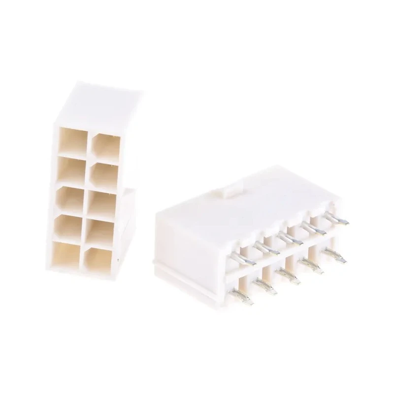 Molex Mini-Fit Jr Series Straight Through Hole PCB Header, 10 Contact(s), 4.2 mm Pitch, 2 Row, Shrouded 39-28-8100
