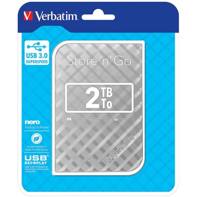 Verbatim 2.5 in 2 TB External Portable Hard Drive USB 3.0 136-7749