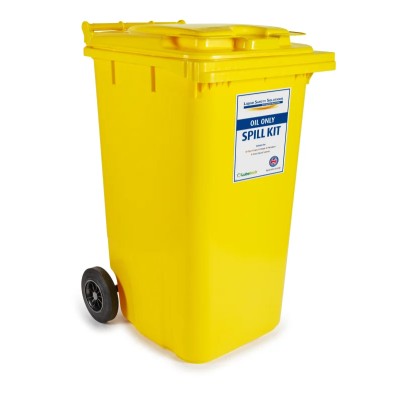 Lubetech Superior Oil Performance 240 L Oil Spill Kit Wheeled Bin 580x750x1100mm 24-1240
