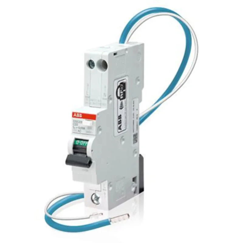 ABB Residual Current Circuit Breaker with Overload Protection 50A Current Rating 2CSR255051R1504 DSE201 C50 AC30 - N Blue
