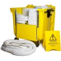 RS PRO 600 L Oil Spill Kit High-Capacity Absorbent with 4-Wheeled Bin 136-7564