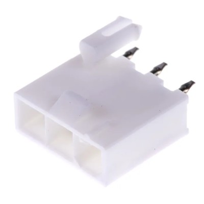 Molex Mini-Fit Jr Series Straight Through Hole PCB Header 3 Contacts 4.2 mm Pitch 1 Row Shrouded 39-30-2030