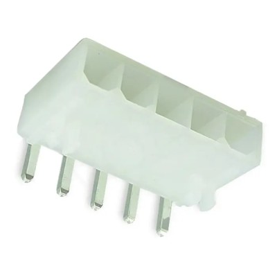 Molex Mini-Fit Jr Series Right Angle Through Hole PCB Header, 5 Contact(s), 4.2 mm Pitch, 12A Current, Nylon 39-30-3055