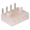 Molex Mini-Fit Jr Series Right Angle Through Hole PCB Header, 4 Contact(s), 4.2 mm Pitch, 1 Row, Shrouded, 12A 39-30-3047