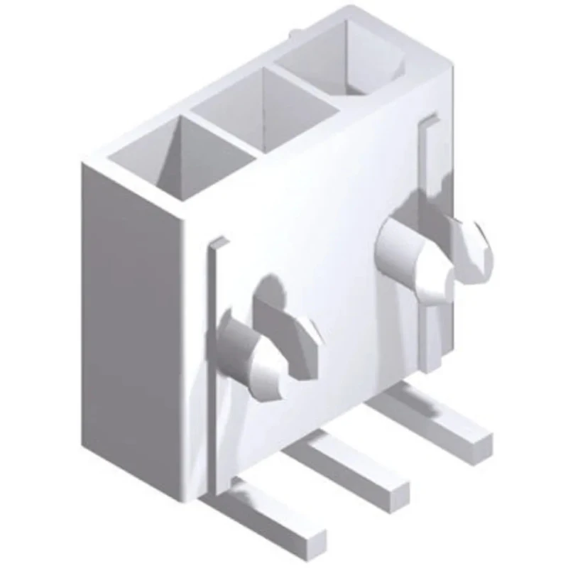 Molex Mini-Fit Jr Series Right Angle Through Hole PCB Header 5 Contacts 4.2 mm Pitch 1 Row Shrouded 39-30-3056