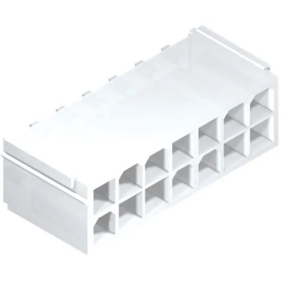 Molex Mini-Fit Jr Series Straight Through Hole PCB Header, 6 Contacts, 4.2 mm Pitch, 2 Row, Shrouded 87427-0642