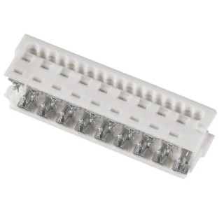 Molex 18-Way Connector Housing Female for Cable, 2 Row, 1.27mm Pitch, 1.2A Current, 250V AC, IDT Termination 90327-0318