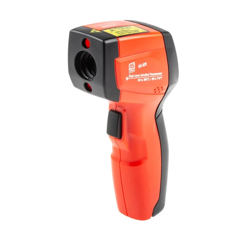 RS PRO Infrared Thermometer -58 °C Min 380 °C Max ±1 % Accuracy Fahrenheit F °C Measurements 136-7890
