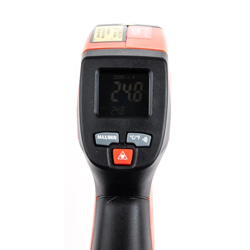 RS PRO Infrared Thermometer -58 °C Min 380 °C Max ±1 % Accuracy Fahrenheit F °C Measurements 136-7890