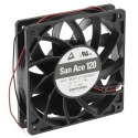 Sanyo Denki San Ace 9GV Series Axial Fan, 12V DC, 20.16 W, 1.68 A, 289.8 m³/h Airflow, 5100 RPM, 120 mm Frame 9GV1212G4021
