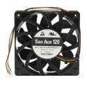 Sanyo Denki San Ace 9GV Series Axial Fan 48V DC 20.16W Power Consumption 289.8 m³/h Air Flow 120 mm Frame Size 9GV1248P4G011