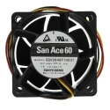 Sanyo Denki San Ace 9GV Series Axial Fan 48V DC 24W 129 m³/h 14500 RPM 60mm Square Frame 9GV0648P1H031