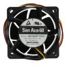 Sanyo Denki San Ace 9GV Series Axial Fan 48V DC 24W 129 m³/h 14500 RPM 60mm Square Frame 9GV0648P1H031