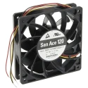 Sanyo Denki San Ace 9GV Series Axial Fan 48V DC 20.16W Power Consumption 289.8 m³/h Air Flow 120 mm Frame Size 9GV1248P4G011