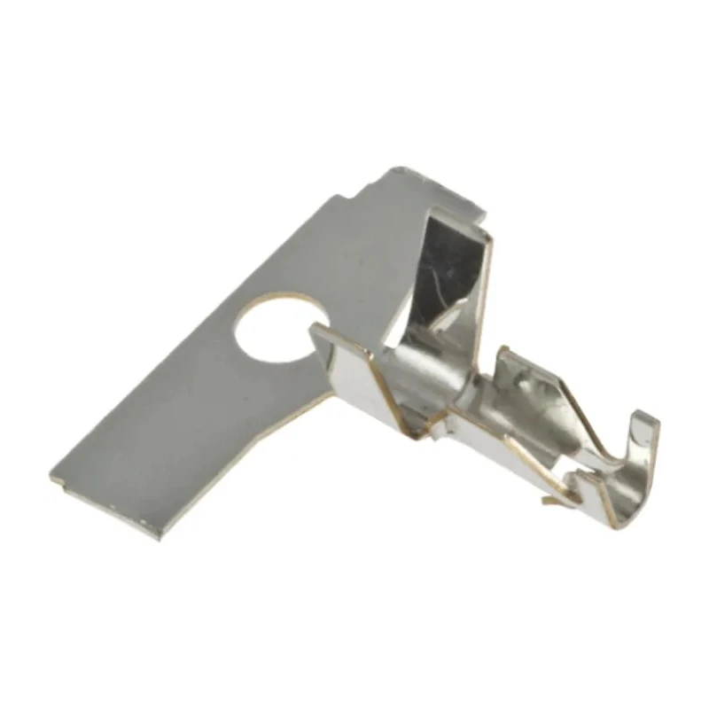 Molex 5298 Series Male Crimp Terminal, 22 AWG Min, 18 AWG Max Wire Size, Brass Contact, Tin Plating 08-70-0106