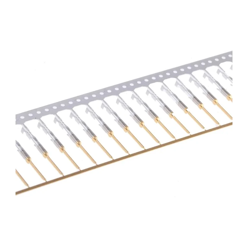 Molex 70021 Series Male Crimp Terminal, 30 AWG Min Crimp, 24 AWG Max, Gold Plated Phosphor Bronze Contact, 3A 16-02-0077