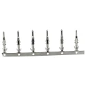 Molex 5558 Series Male Crimp Terminal, Tin Plated Phosphor Bronze, 9A Current, 24 AWG Min to 18 AWG Max 39-00-0061