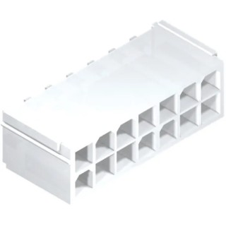Molex Mini-Fit Jr Series Straight Through Hole PCB Header 8 Contacts 4.2 mm Pitch 2 Row Shrouded 87427-0842