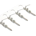 Molex 50125 Series Male Crimp Terminal, 1A Current, 28 AWG Min, 26 AWG Max, Tin Plated Phosphor Bronze Contacts 50125-8000