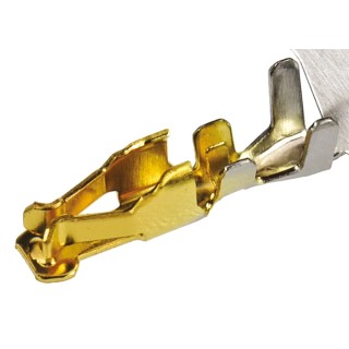 Molex 50394 Series Female Crimp Terminal, Gold Plating, Phosphor Bronze, 2A, 30-24 AWG, Crimp Termination 50394-8052
