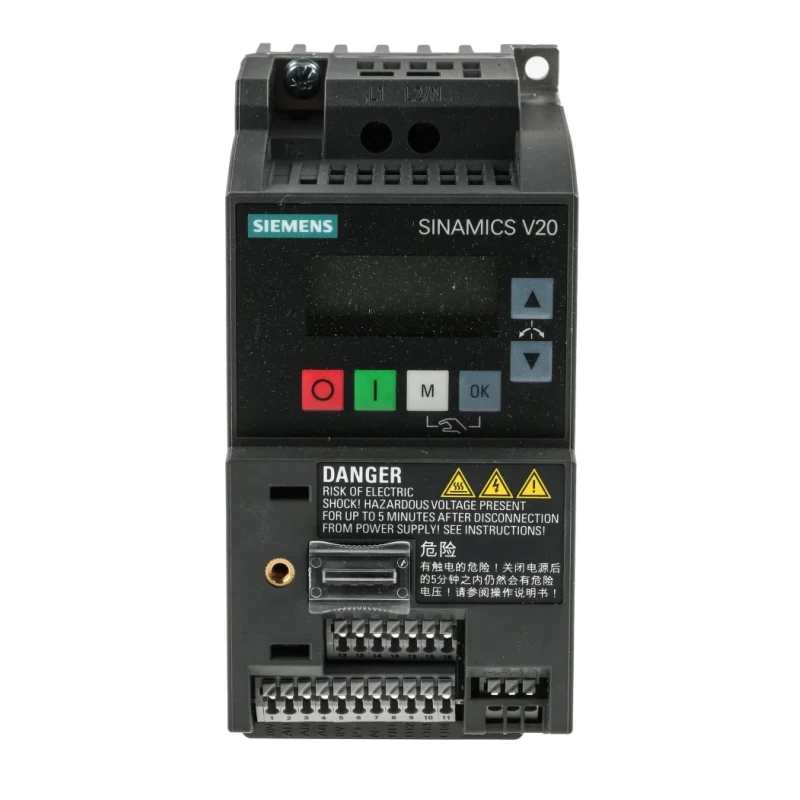 Siemens Inverter Drive SINAMICS V20 Series 370W 1 Phase 230V AC 2.3A 6SL3210-5BB13-7UV1