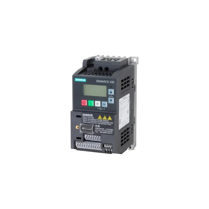Siemens Inverter Drive SINAMICS V20 Series 370W 1 Phase 230V AC 2.3A 6SL3210-5BB13-7UV1
