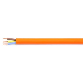RS PRO 3 Core Power Cable Orange 2.5mm² 300/500V 90°C Polyolefin Jacket 100m 136-8153