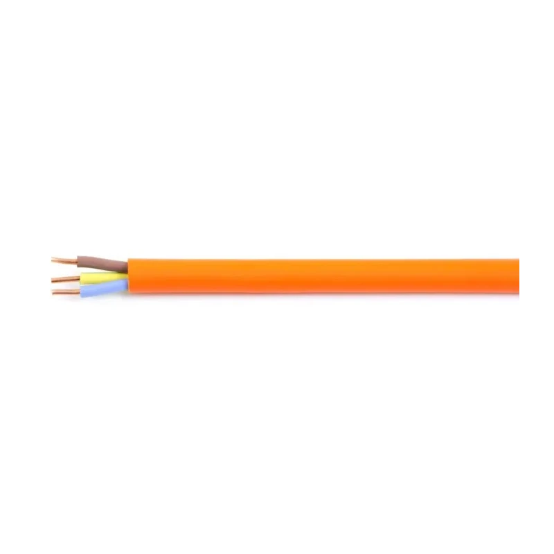 RS PRO 3 Core Power Cable Orange 2.5mm² 300/500V 90°C Polyolefin Jacket 100m 136-8153