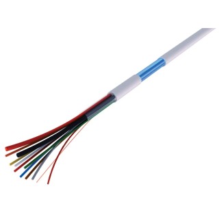 RS Pro Control Cable, 8 Cores, Screened, 100 m Length, White Polyvinyl Chloride Sheath 136-8145