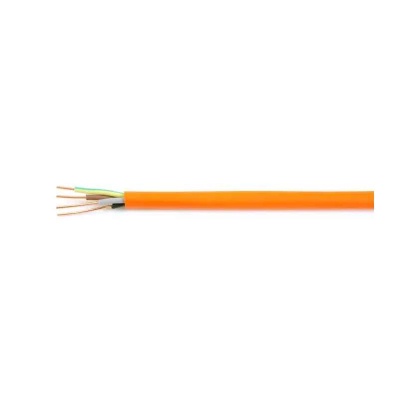 RS PRO 4 Core Power Cable Orange 1.5mm² Cable Shielding Polyolefin Jacket Fire Resistant 90°C 100 m 136-8151