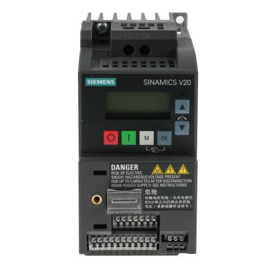 Siemens Single Phase 750 W AC Inverter Drive SINAMICS V20 Series 6SL3210-5BB17-5UV1