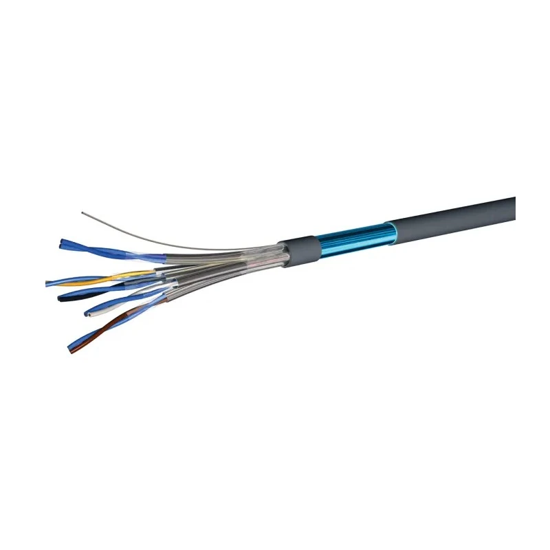 RS PRO 6 Core Telephone Cable 1 x 0.81 mm, Ivory and Grey Sheath, 100 m 136-8170