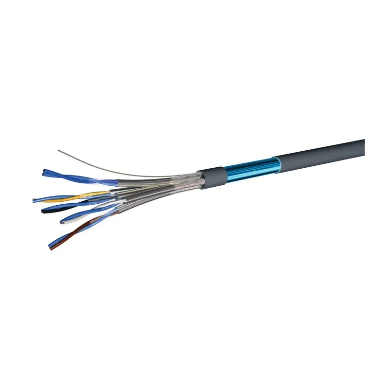 RS PRO 4 Core Telephone Cable 1 x 0.81 mm, Grey, Ivory Sheath, 100 m 136-8169