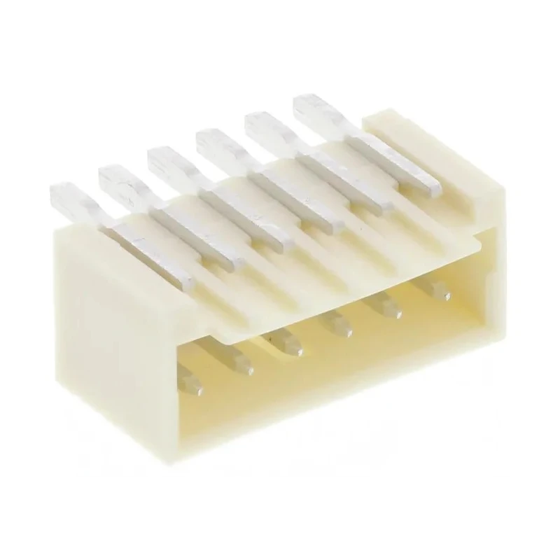 Molex Pico-SPOX Series Right Angle Surface PCB Header, 6 Contacts, 1.5 mm Pitch, 1 Row, Shrouded, 3A Current 87438-0643