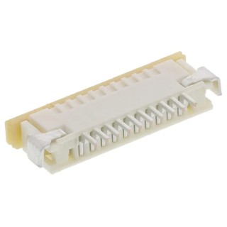 Molex 1 mm Pitch 10 Way Right Angle Female FPC Connector, Solder 52207-1060