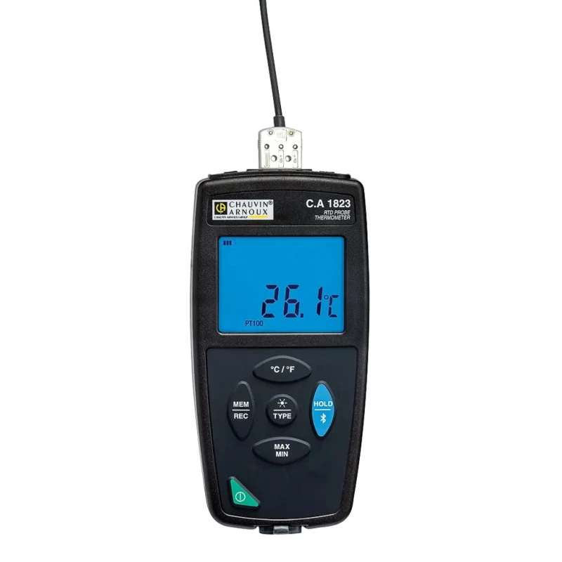Chauvin Arnoux Handheld Digital Thermometer PT1000, PT100 Probe, 1 Input, Max Temp 752°C, ±0.1°C Accuracy P01654823