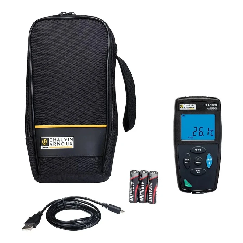 Chauvin Arnoux Handheld Digital Thermometer PT1000, PT100 Probe, 1 Input, Max Temp 752°C, ±0.1°C Accuracy P01654823