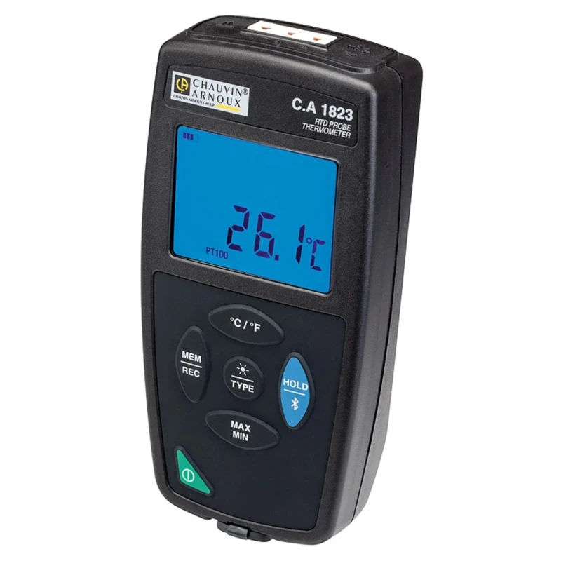 Chauvin Arnoux Handheld Digital Thermometer PT1000, PT100 Probe, 1 Input, Max Temp 752°C, ±0.1°C Accuracy P01654823