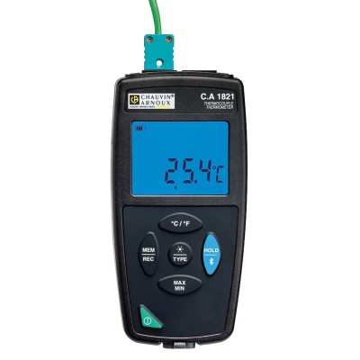 Chauvin Arnoux Handheld Digital Thermometer with Type S, R, E, K, N, T, J Probes 1767°C Accuracy 0.1% + 0.6°C P01654821