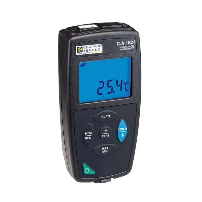 Chauvin Arnoux Handheld Digital Thermometer with Type S, R, E, K, N, T, J Probes 1767°C Accuracy 0.1% + 0.6°C P01654821