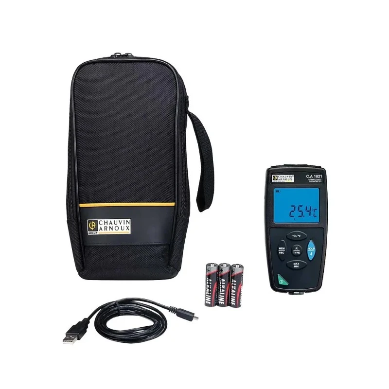 Chauvin Arnoux Handheld Digital Thermometer with Type S, R, E, K, N, T, J Probes 1767°C Accuracy 0.1% + 0.6°C P01654821
