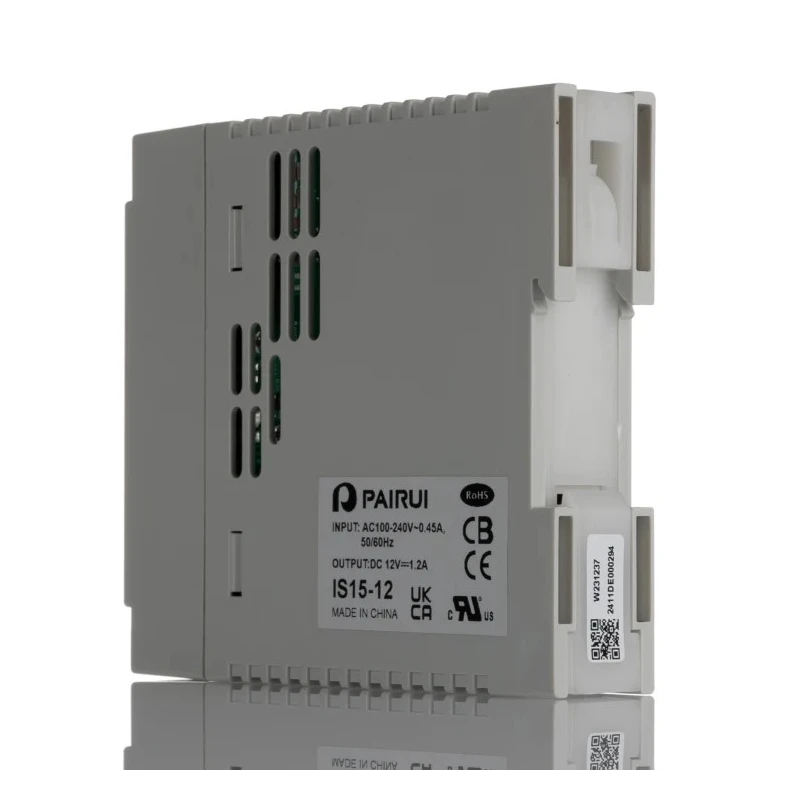 RND RS PRO Switch Mode DIN Rail Power Supply 264V AC Input 12.3V DC, 1.2A Output, 15W 136-8301