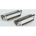HARTING D-Sub 37 Way Right Angle 2.76 mm Pitch Through Hole D-Sub Connector with Board Lock Male 09654627811