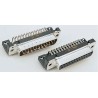 HARTING D-Sub 37 Way Right Angle 2.76 mm Pitch Through Hole D-Sub Connector with Board Lock Male 09654627811